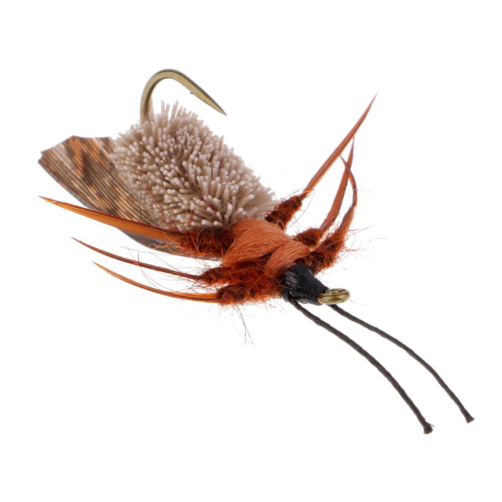 Fly Fishing Lure Flies Bass Salmon Trout Insects Baits Floating Flies