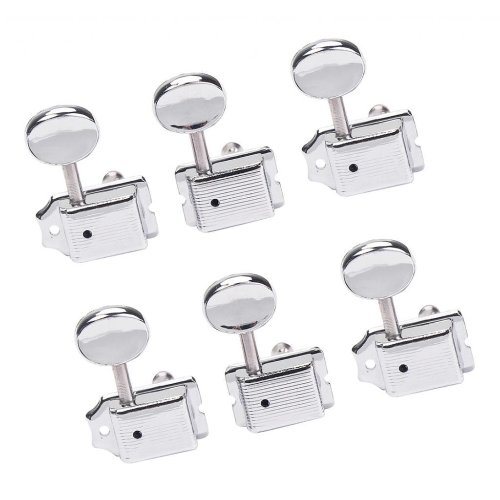 Đàn Guitar Chỉnh Âm Máy Đầu Chỉnh Chốt Phím Bộ 6R cho Strat Stratocaster Tele TELECASTER Điện Phần Guitar