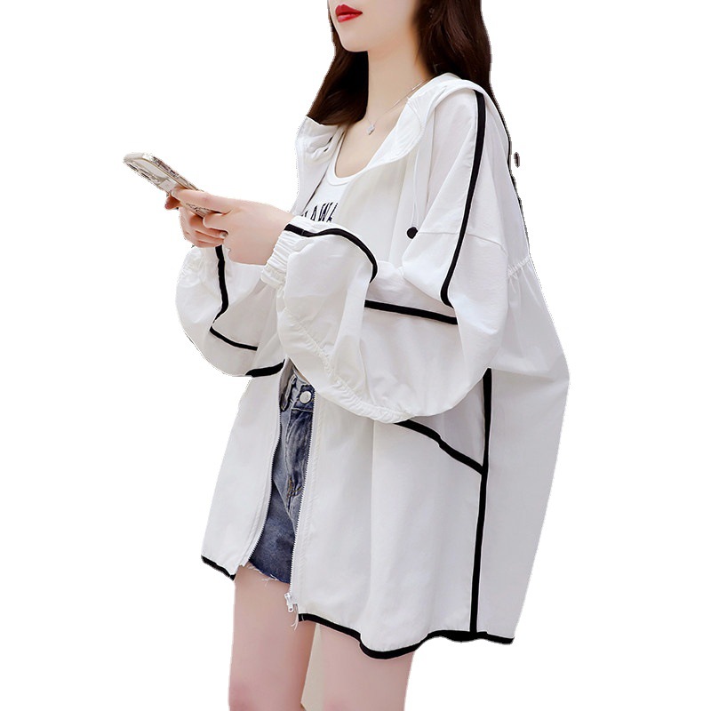 Áo Khoác Nữ Vải Mỏng Mặc Mát Phong Cách Hàn Quốc Ulzzang Áo Khoác Nữ Mũ Rộng Aokhoac-Jess9