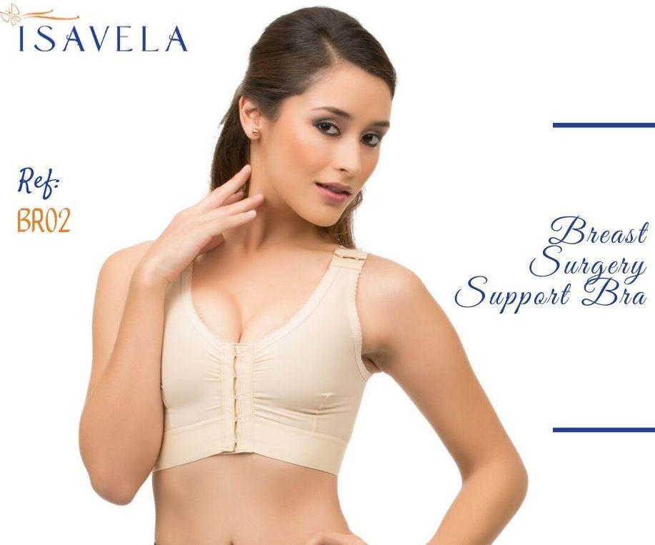 ISAVELA BR02 - Áo ngực định hình sau phẫu thuật, không đai - Sử dụng hiệu quả sau nâng ngực