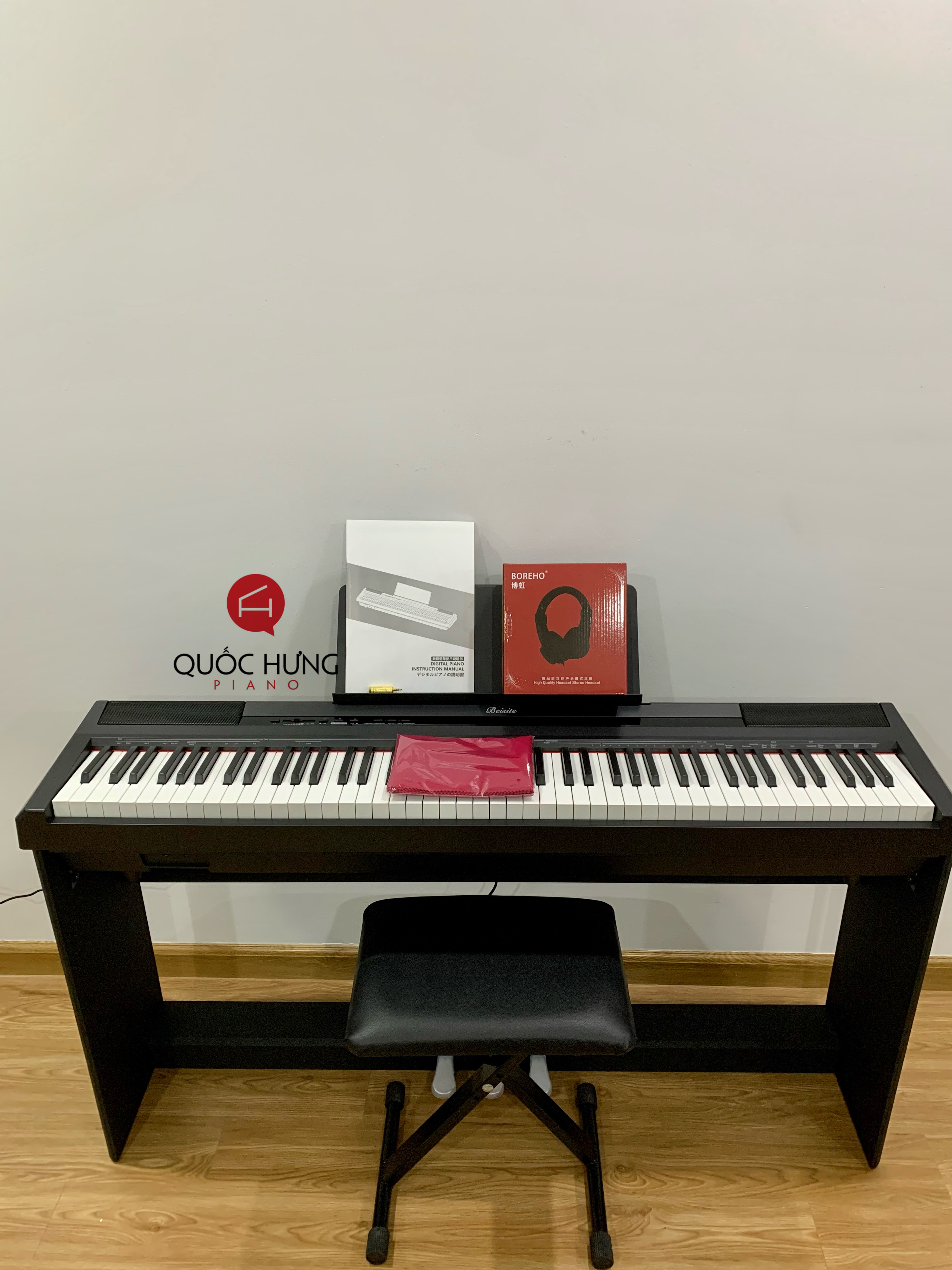 Đàn Piano điện Beisite mới 100% tặng kèm full combo hàng chuẩn công ty chuyên dùng cho luyện tập và biểu diễn.