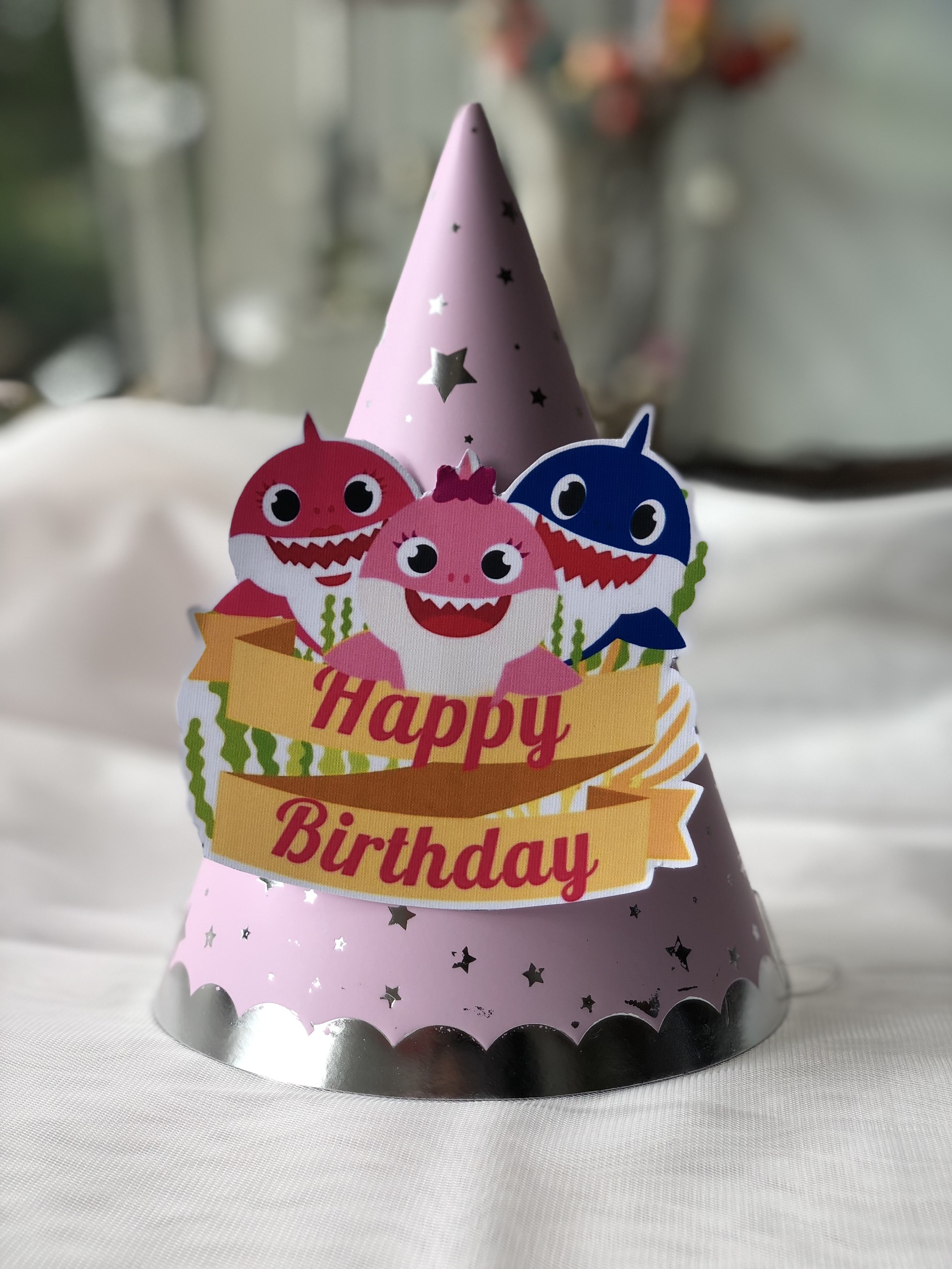 Nón Sinh Nhật Baby Shark Cho Bé - Baby Shark Birthday Hat TCL57