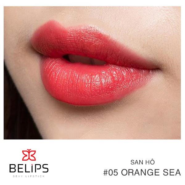 Son Lì dạng thỏi San Hô Orange Sea Belips Sexy Lipstick (3,7G)