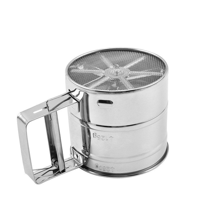 Rây Bột Cầm Tay Cốc Rây Bột Inox Cao Cấp Dụng Cụ Làm Bánh Tiện Lợi