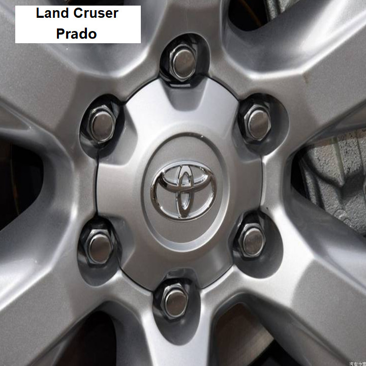 Logo chụp mâm, ốp lazang bánh xe ô tô Toyota Land Cruiser Prado