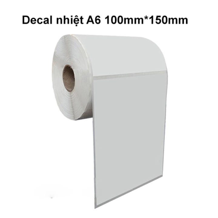 Cuộn Decal Khổ A6 100x150mm 500 tem In Đơn Hàng TMDT