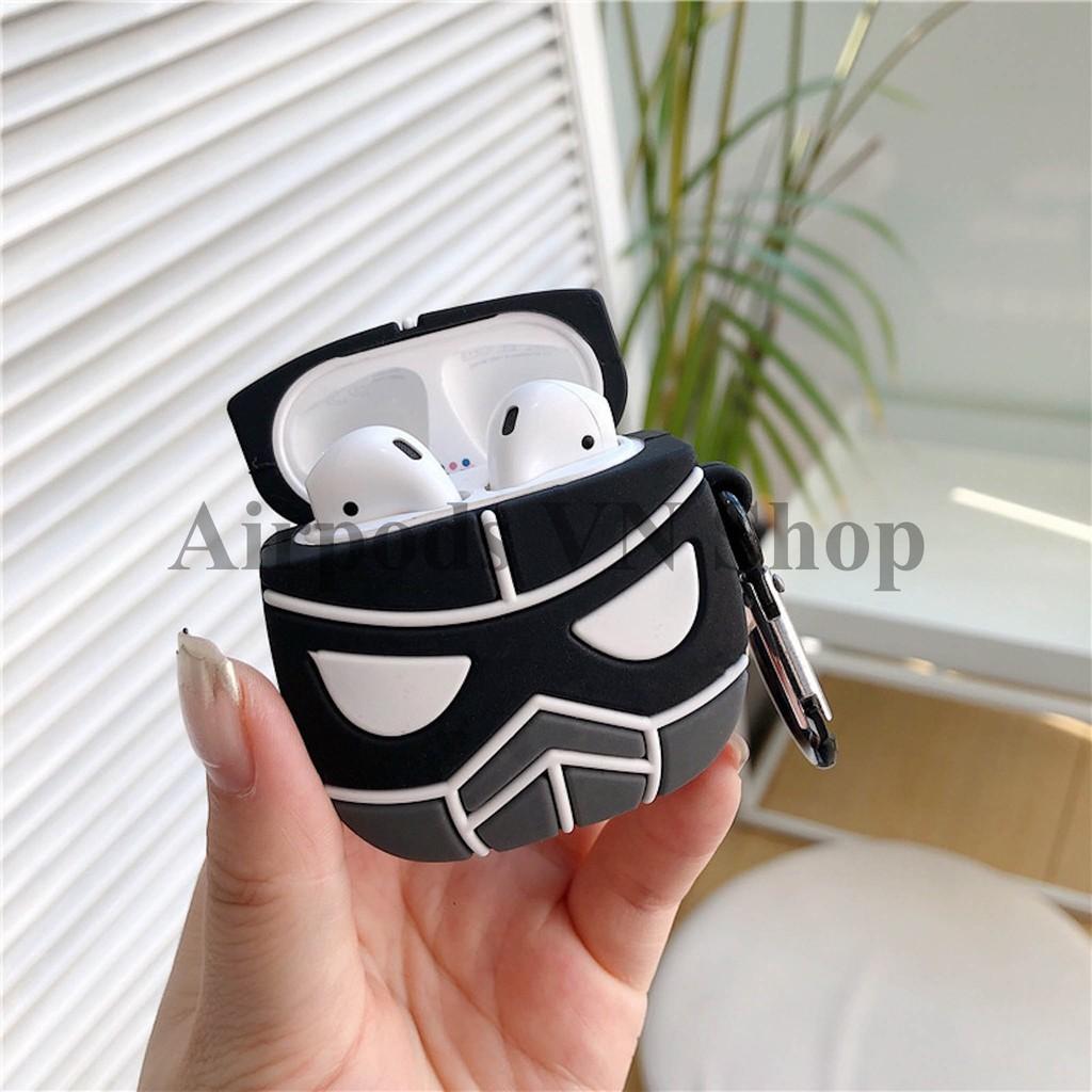 Bao Case Ốp dành cho Airpods 1/2 black Panther báo đen sừng silicon cao cấp
