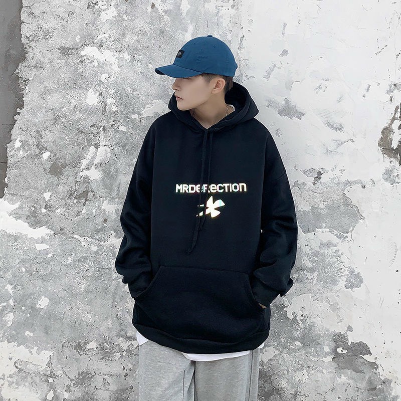 Áo Hoodie phản quang 7 màu MRDERECTION form dưới 70kg decan in xịn, áo khoác hoodie nam nữ unisex ulzzang quảng châu, áo hoodie chống nắng tránh mưa hàn quốc Form Unisex Jackets Nam Nữ Couple