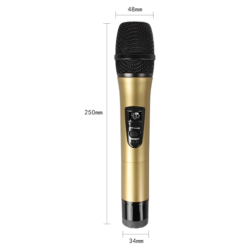 Bộ Micro không dây ONTEK-E8 Karaoke Cao cấp, Chuyên cho Loa kéo, Amply - Hàng nhập khẩu