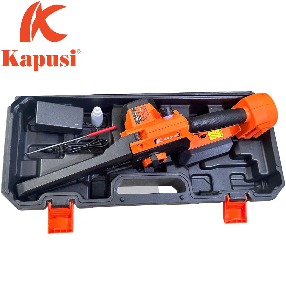 MÁY CƯA XÍCH DÙNG PIN 21V KAPUSI LƯỠI 8" - CẮT MỌI LOẠI GỖ, NHẸ NHÀNG – LINH HOẠT – MẠNH MẼ