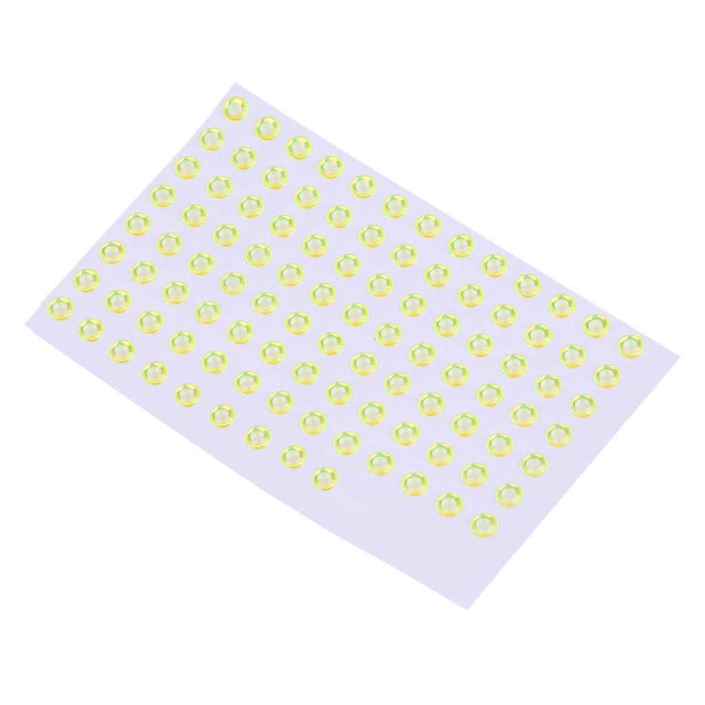 100 Pieces Fishing Lure Eyes Lifelike Realistic Artificial Holographic Fake Eyes Fishing Fly Tying Lures Crafts 5mm DIY