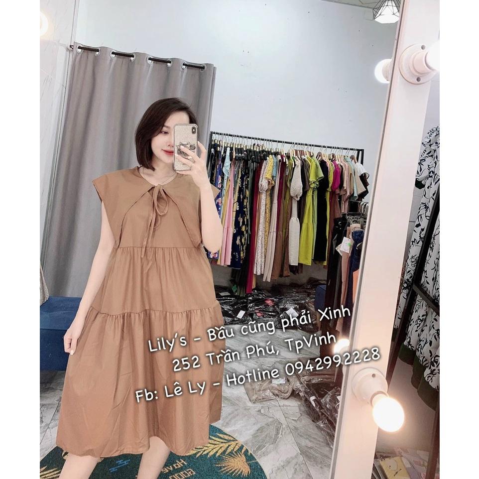 Đầm bầu mùa hè thời trang-váy bầu thiết kế đẹp, sang chảnh chất mát mịn