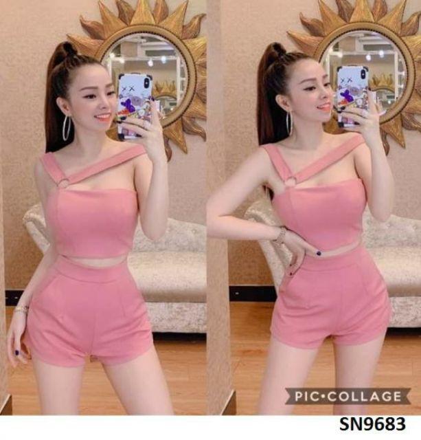 Sét áo cúp lệch vai kute