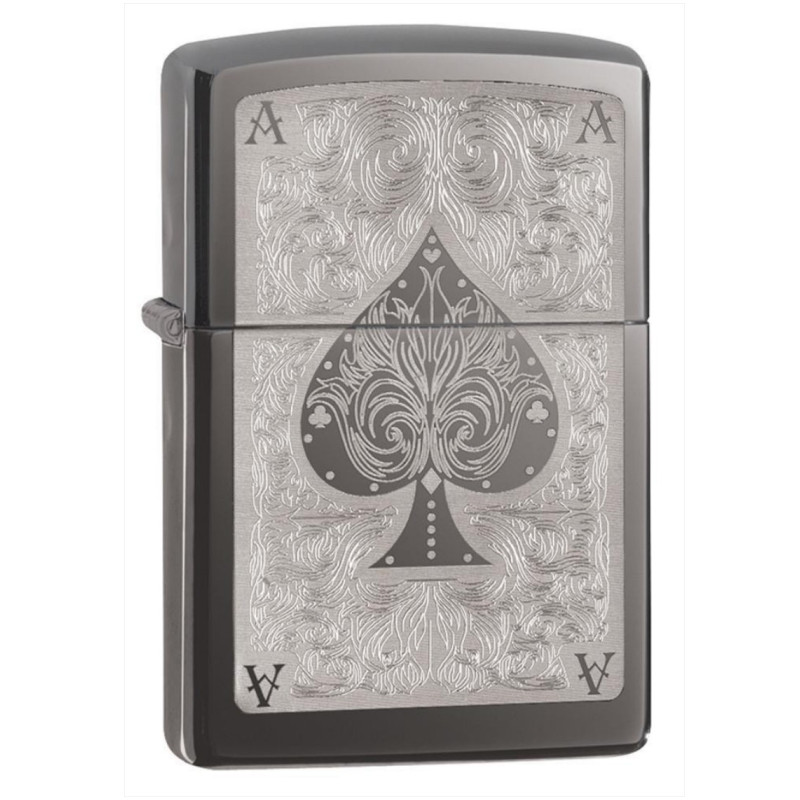 Bật Lửa Zippo Ace Filigree Black Ice 28323