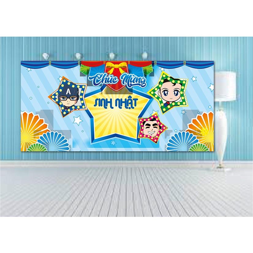 Banner sinh nhật, băng rôn trang trí tiệc, happy birday, bảng trang trí sinh nhật nhiều mẫu