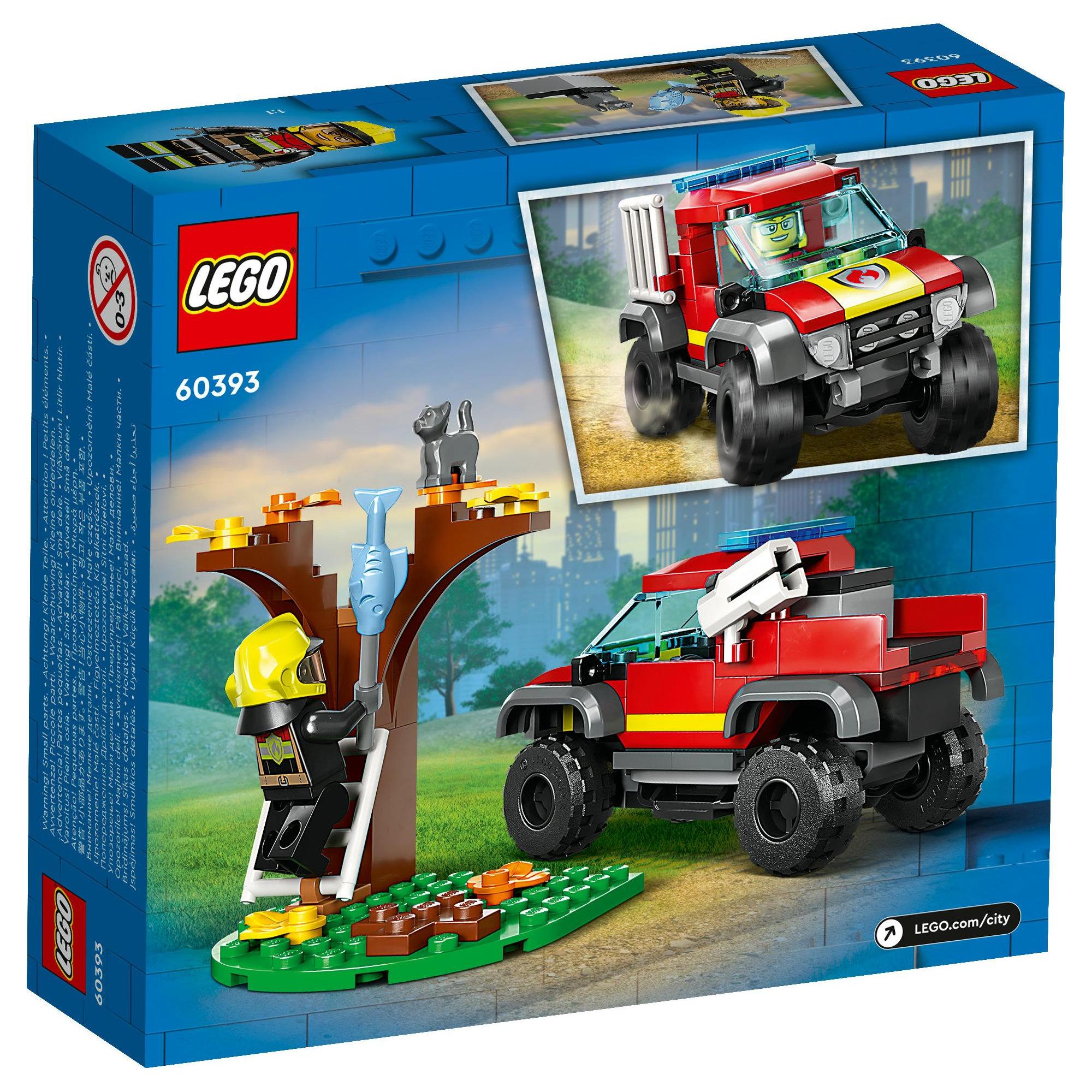 LEGO City 60393 Xe Chữa Cháy 4x4 (97 Chi Tiết)