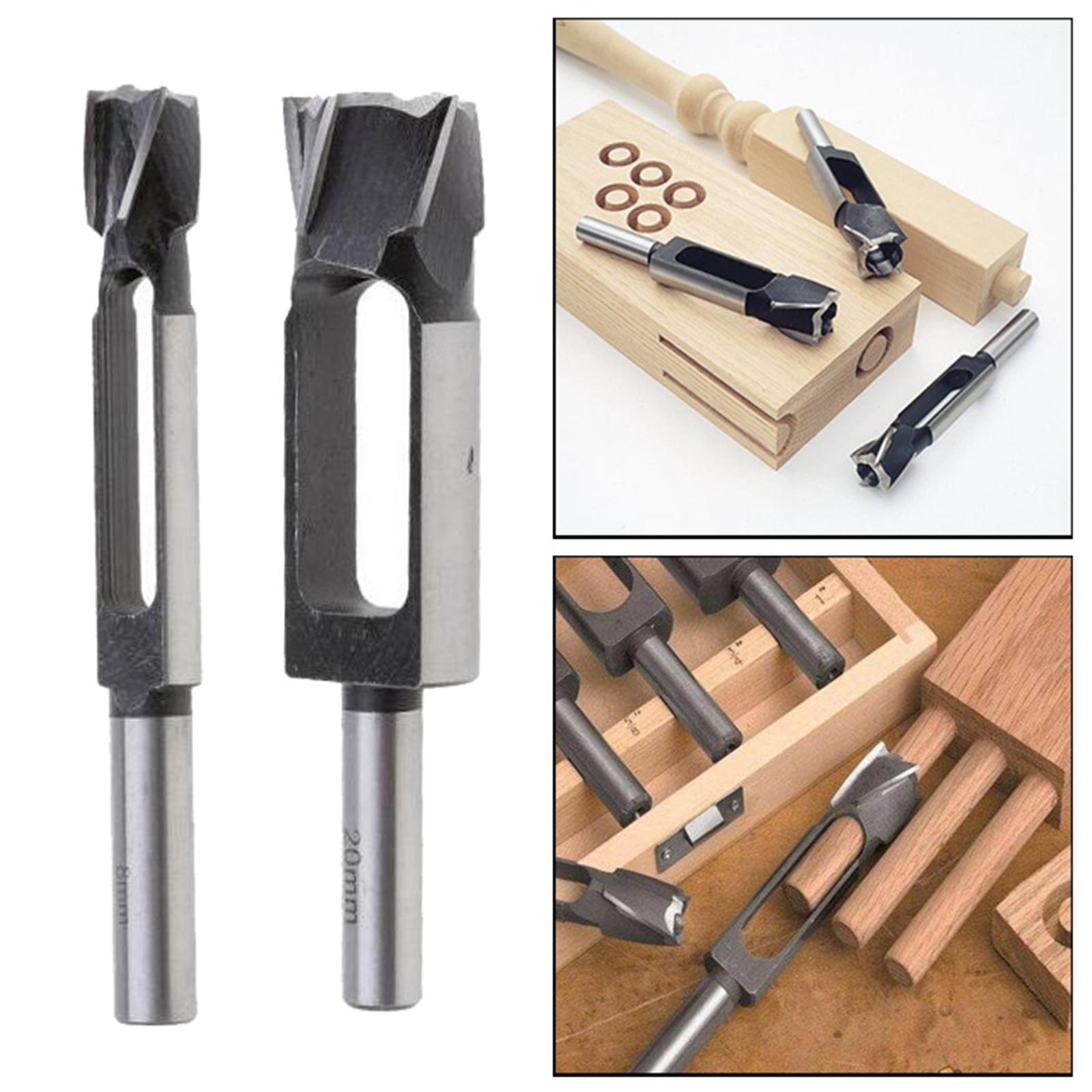 2 Pieces Snug Plug Cutter 13MM 1/2 Inch Shank 8mm 12mm