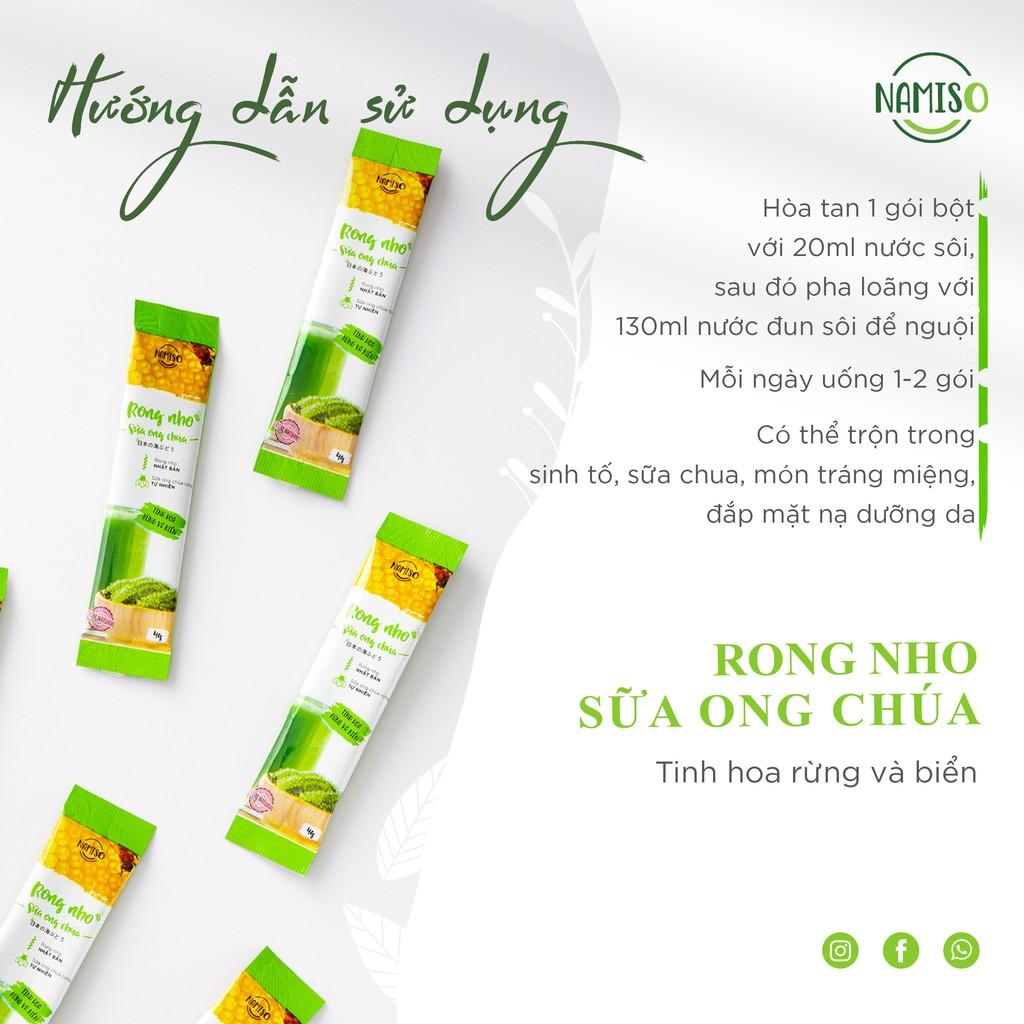 Rong nho sữa ong chúa Namiso, rong nho sữa ong chúa giúp tăng cường sức khỏe