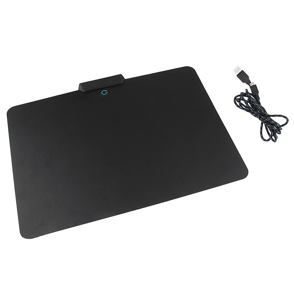 7 RGB Mode LED Gaming Mouse Pad Extra Large Size 14x11inch USB Powered