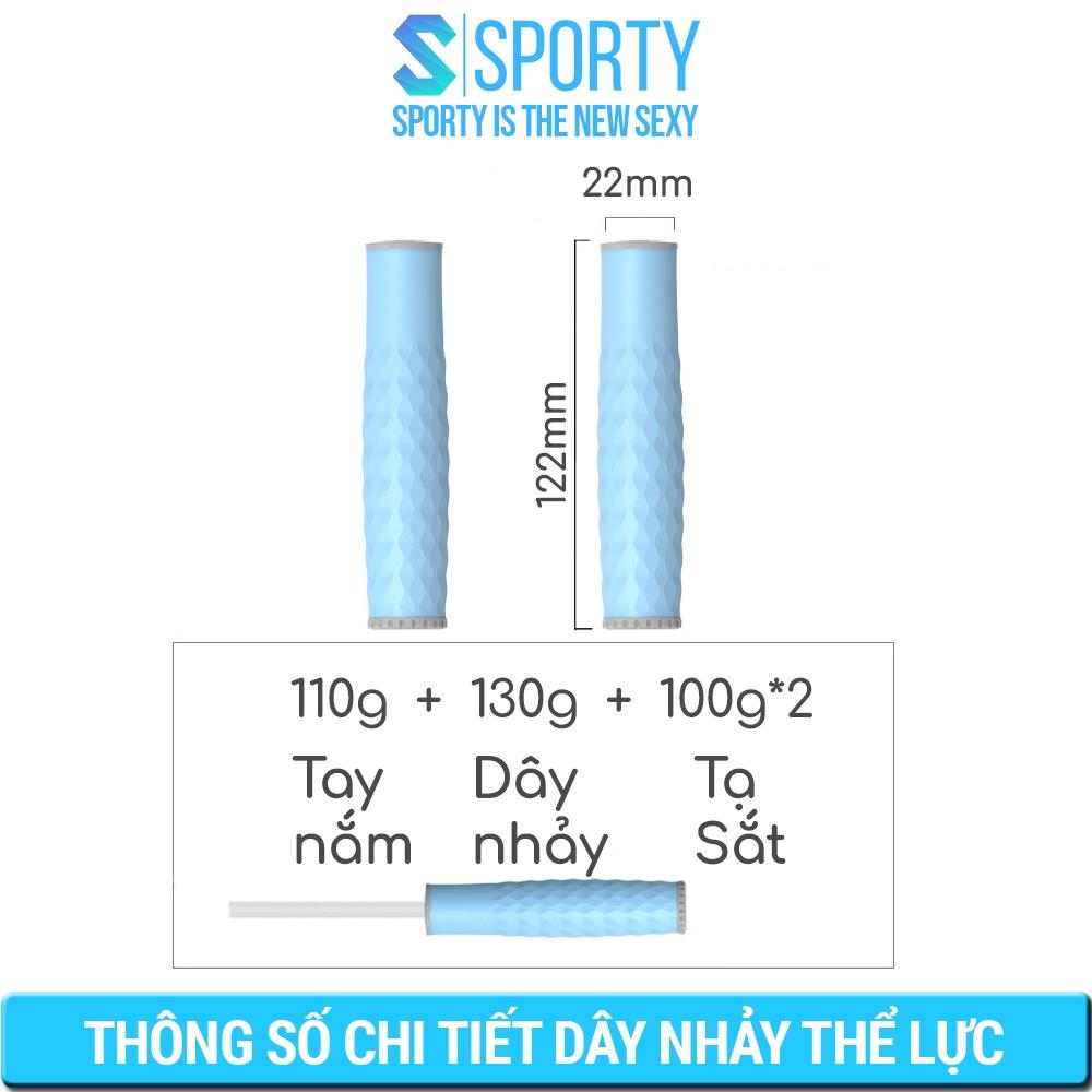 Dây nhảy thể lực SPORTY 450g TS88 hỗ trợ quá trình giảm cân,tập thể dục, thể thao, thể hình