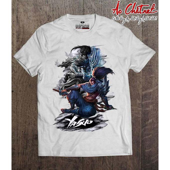 (VIDEO + ẢNH THẬT)Áo Thun YASUO, Áo Thun Liên Minh Huyền Thoại YASUO Cơ Bản Cao Cấp - LOL T-SHIRT