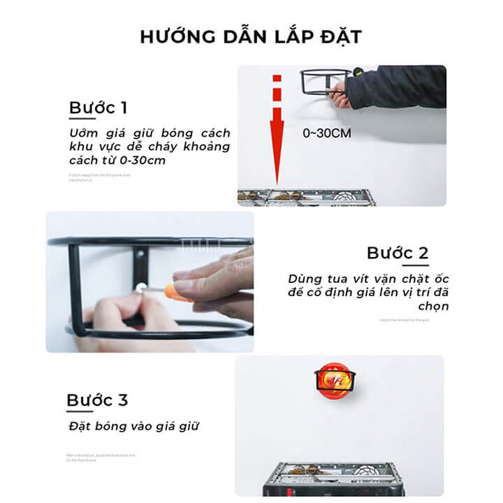 Bóng cứu hỏa chữa cháy tự động 1.3Kg, Quả cầu dập lửa nhanh chóng, an toàn dễ sử dụng