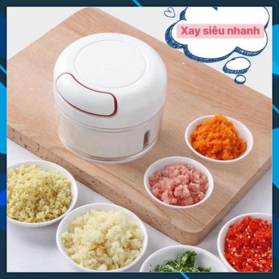 Xay tỏi ớt mini bằng tay Mini Food Chopper, máy xay thịt thực phẩm |