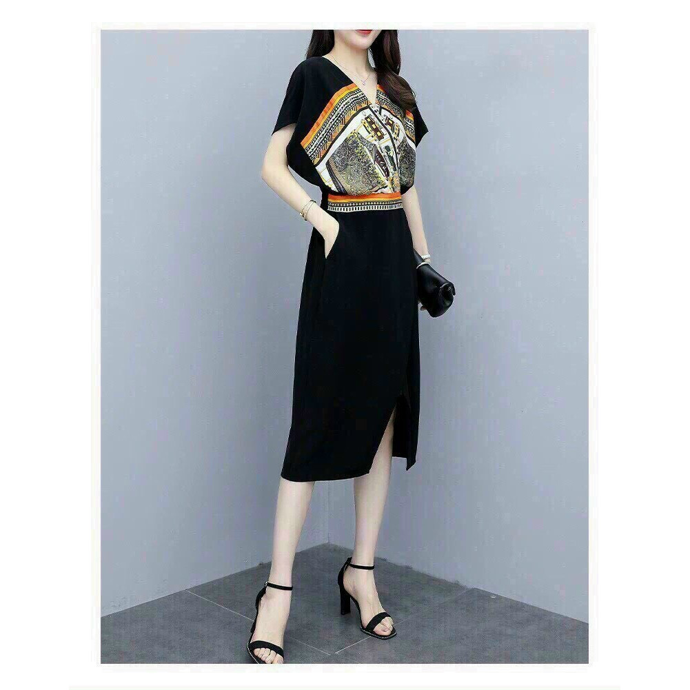 Đầm ôm body thổ cẩm sang chảnh NT4508