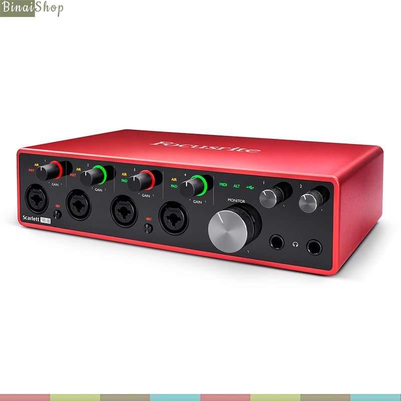 Focusrite Scarlett 18i8 (Gen 3) - Sound Card Thu Âm Chuyên Nghiệp 18in, 8 Our- Hàng chính hãng