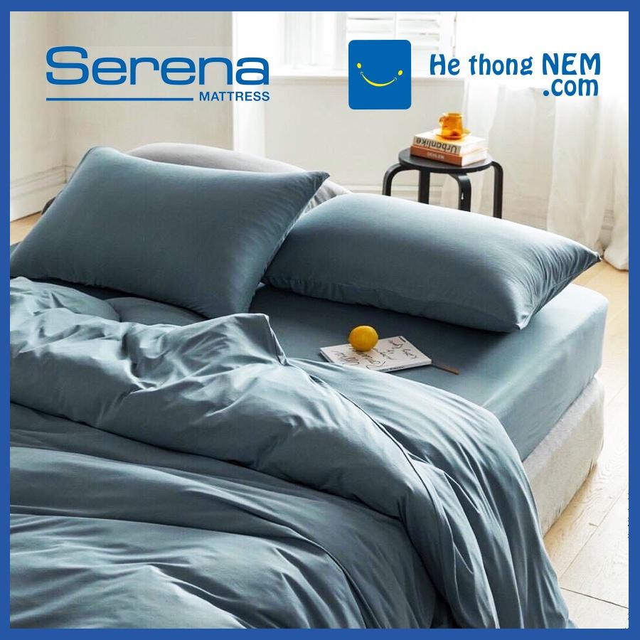 Bộ chăn ga gối SERENA cao cấp 5 món chăn ga gối Cotton Tici chần bông – Hệ Thống Nệm