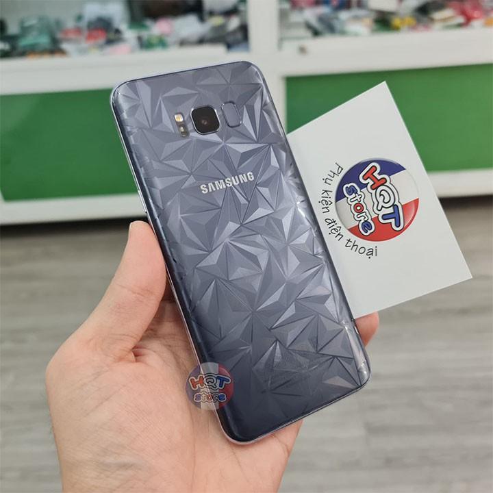 Miếng dán mặt lưng 3D vân kim cương dành cho S8 Plus / S8