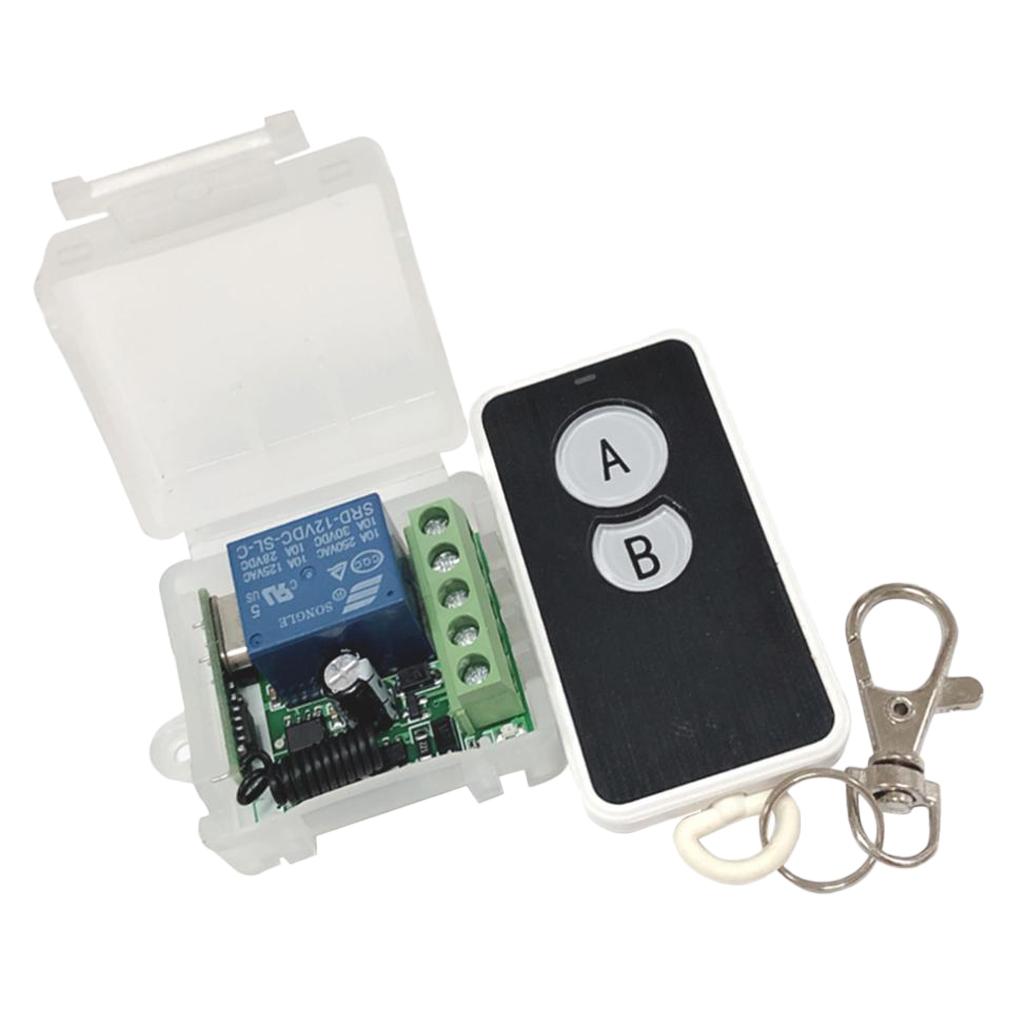 DC 12V 433M Wireless Remote Control Relay Switch Receiver Security System Garage Doors with Remote Control Kit