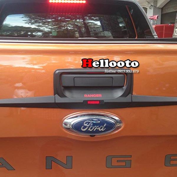 Ốp Tay Mở Cốp Xe Dành Cho Ford RANGER 2016 2017 2018 2019+ MÀU ĐEN