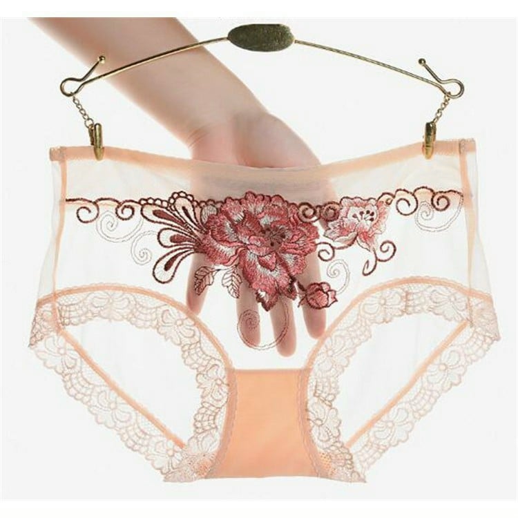 Combo 5 Quần Lót Nữ Ren Hoa Hồng Sexy, Từ 48-58kg - Giao Màu Ngẫu Nhiên + Tặng Kèm 01 Băng Đô Cài Tóc Siêu Dễ Thương