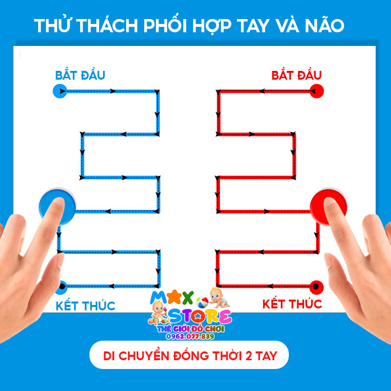 Đồ Chơi Rèn Luyện Phát Triển Và Cân Bằng 2 Bán Cầu Não Trái Não Phải Cho Bé