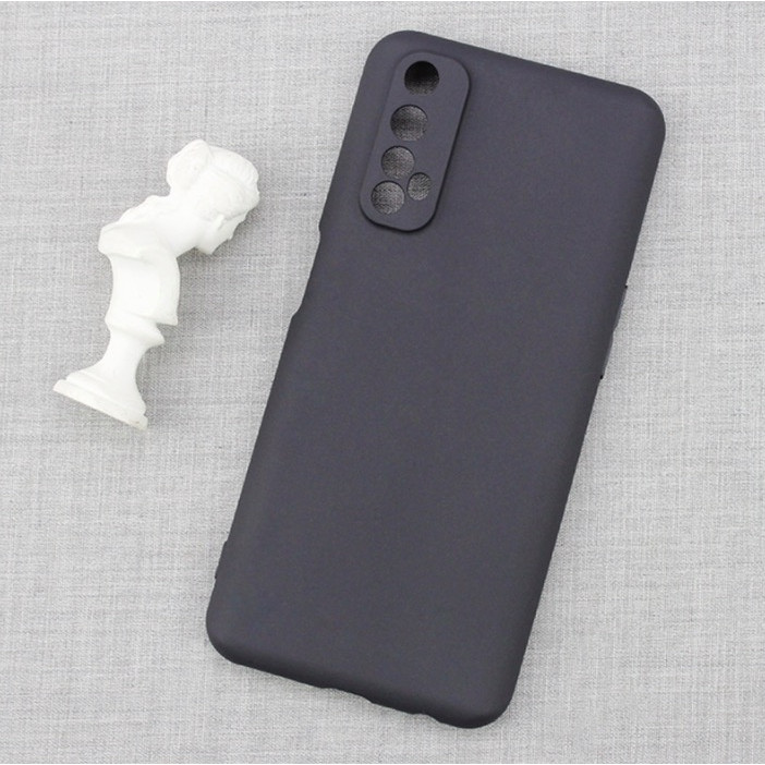 Ốp Lưng Dẻo Mỏng Đen Cho Realme 7