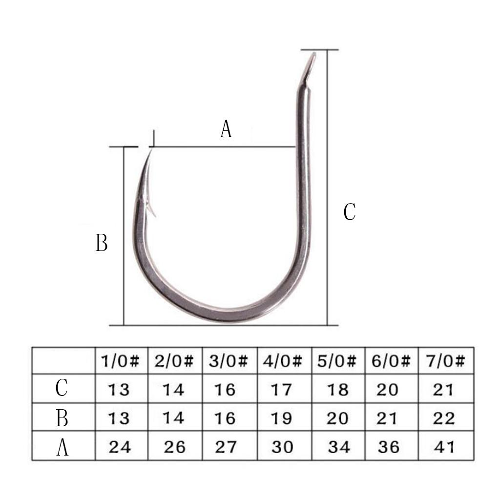 2xJig Hooks Fishing Hooks Barbed Hooks Assist Hooks in Solid 6