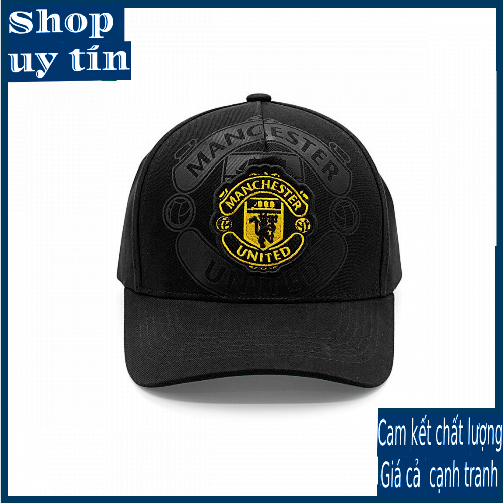 Freeship - MŨ / NÓN KẾT LƯỠI TRAI THỂ THAO CLB  MU MANCHESTER UNITED THỜI TRANG NAM NỮ CAO CẤP - MÀU ĐEN