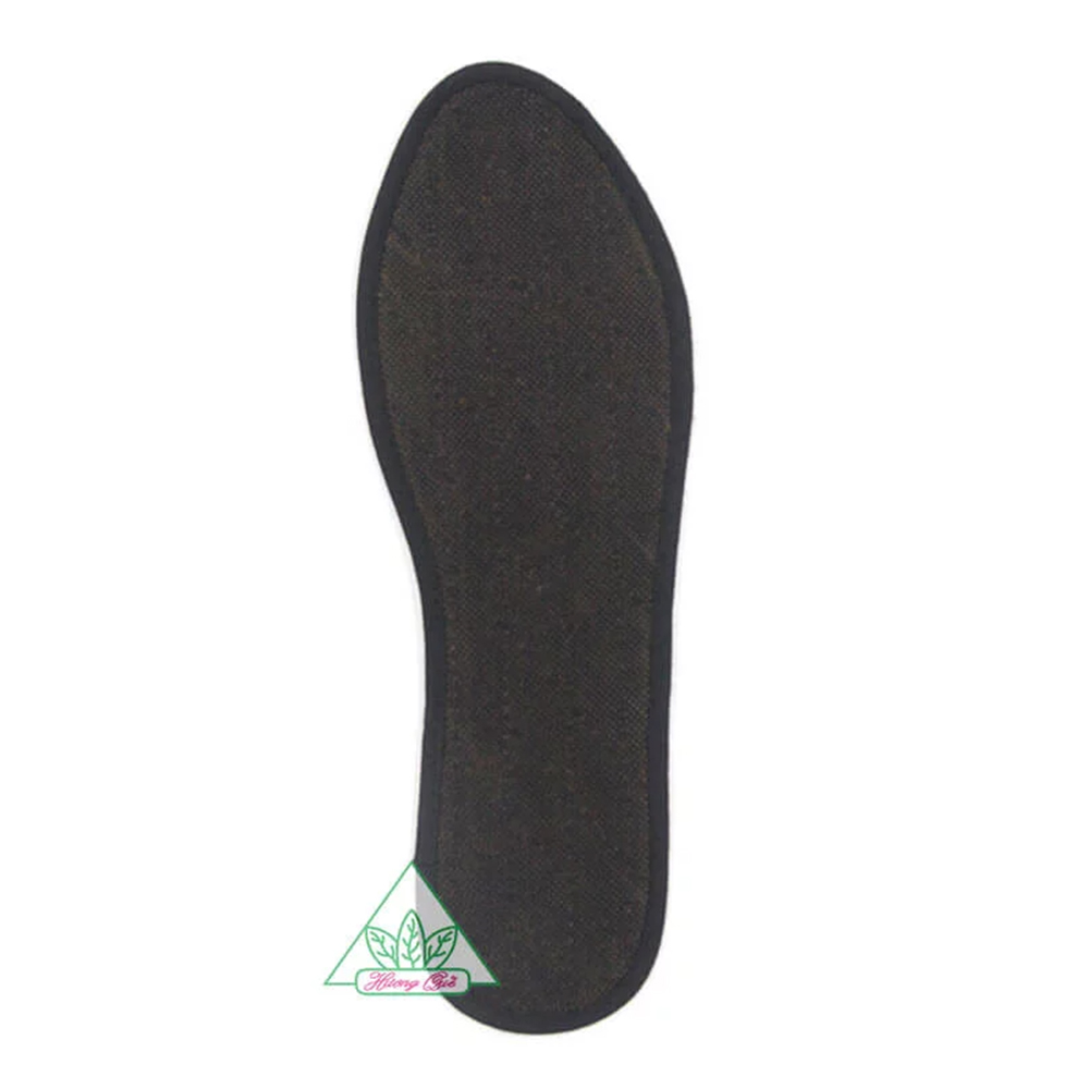 Hình ảnh Lót giày vải cotton viền đen Hương Quế CI-13 làm từ vải cotton - bột quế giúp hút ẩm - khử mùi - phòng cảm cúm và cải thiện sức khoẻ