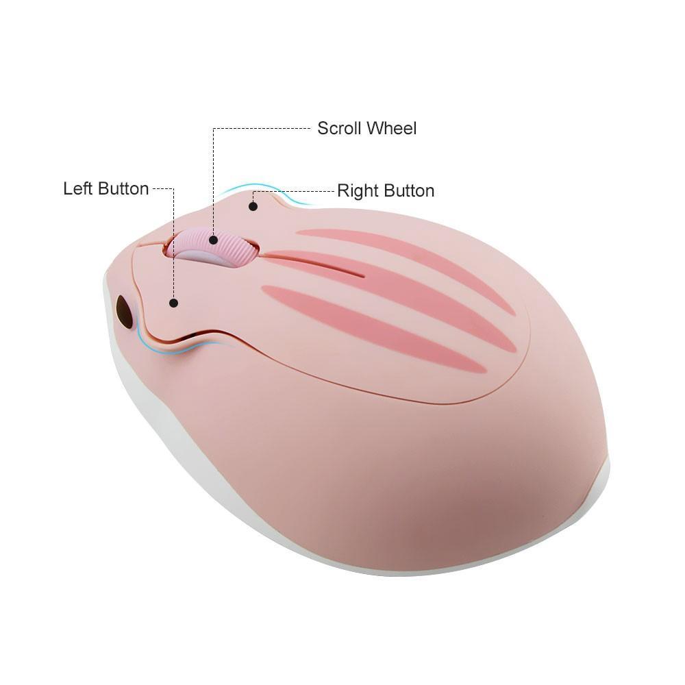 Chuột Không Dây 2.4Ghz Hình Chuột Hamster Dễ Thương