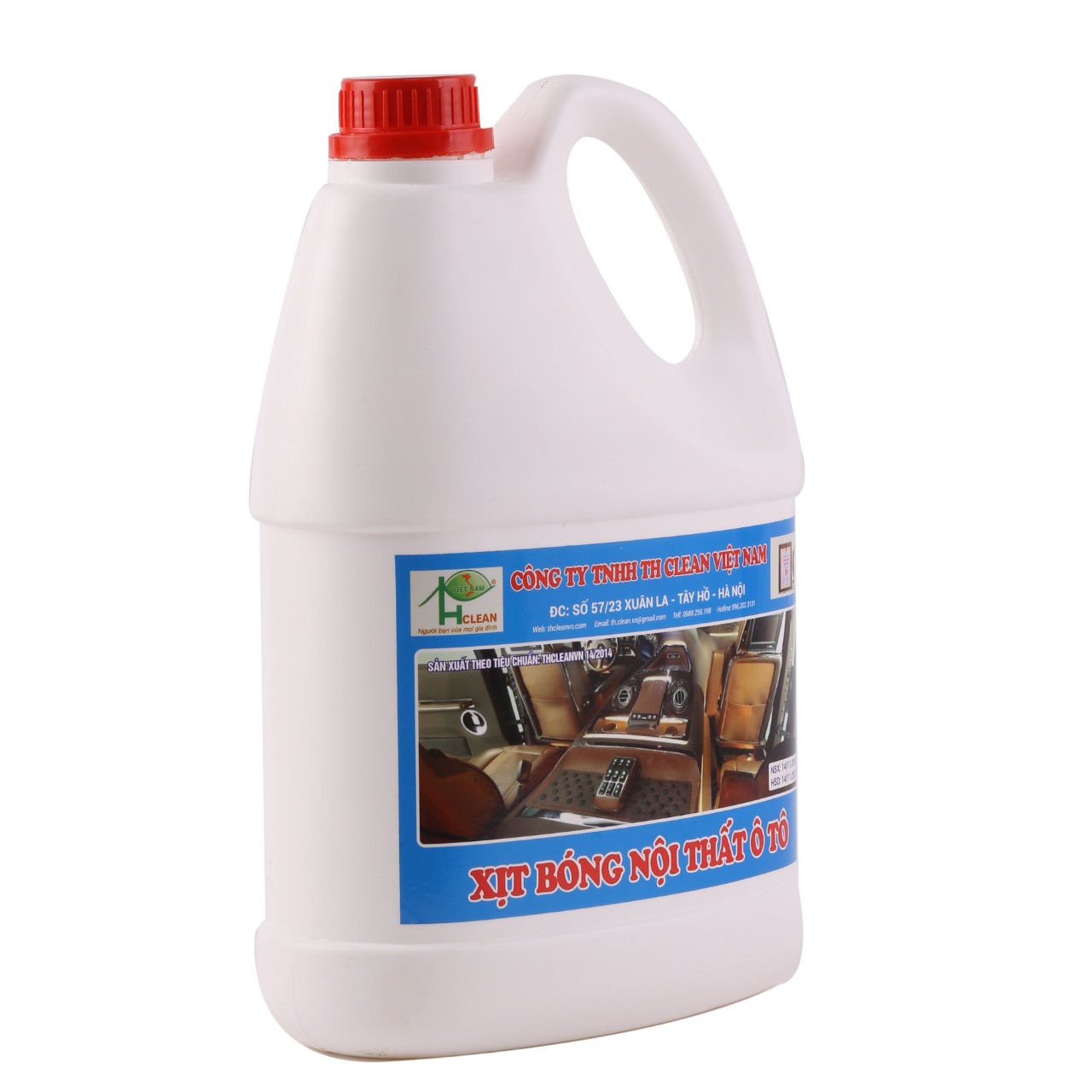 Chai xịt bóng - dưỡng nội thất ô tô TH CLEAN VIET NAM can 4.5 lít