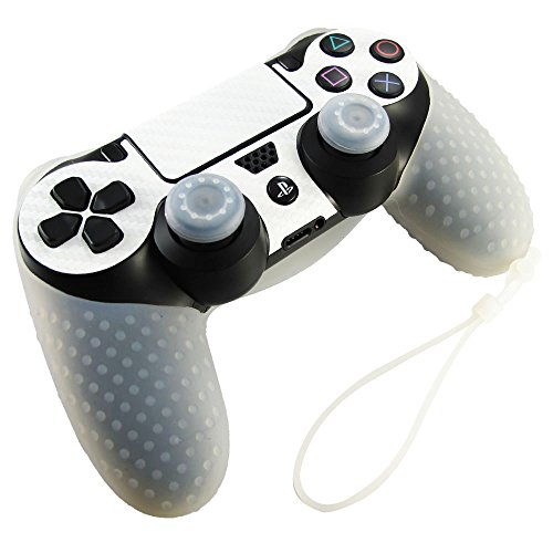 bọc silicon tay ps4 kèm 2 bọc núm analog tay cầm Ps4 giao mầu ngẫu nhiên