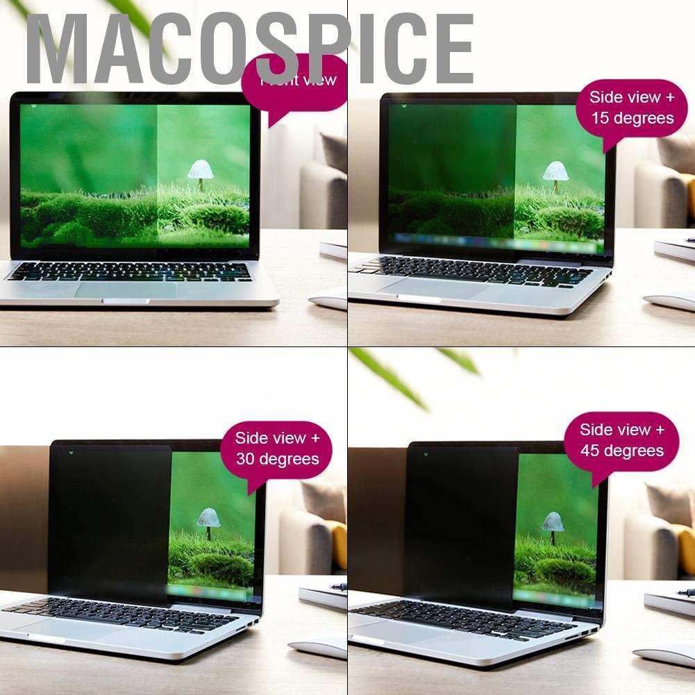 Miếng dán màn hình chống nhìn trộm Macospice 16: 9 kích thước 15.6 Inch