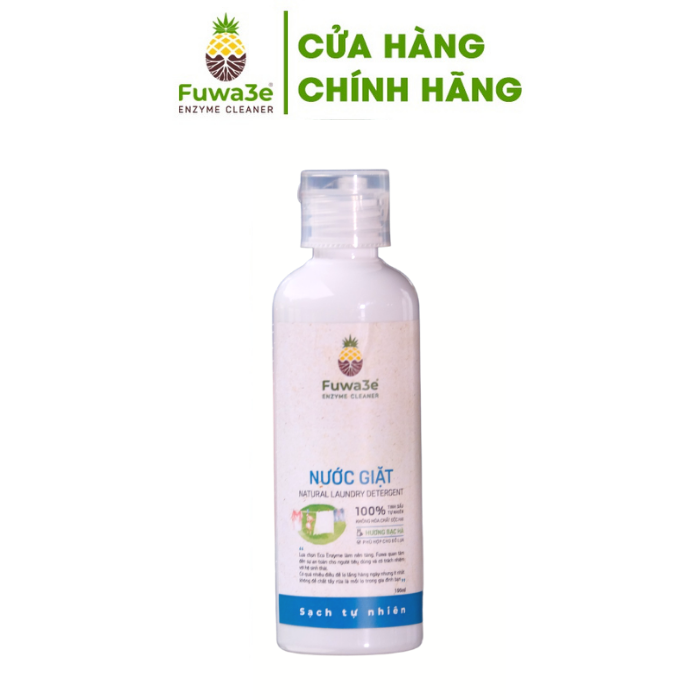 Nước giặt quần áo hữu cơ Fuwa3e an toàn cho bé chuyên giặt lụa hương bạc hà 100ml