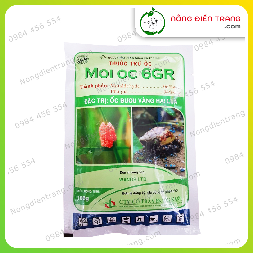 MOI OC 6GR Trừ Ốc Sên, Ốc Bưu Gây Hại Cho Cây Trồng - Gói 100gr - Hiệu quả cao nhanh chóng VTNN Nông Điền Trang