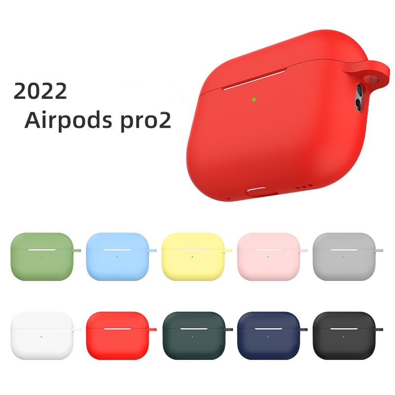 Bao Case Ốp Dành Cho Tai Nghe Airpods Pro 2 Kai Liquid Silicon Color Kèm Móc Treo_ Hàng Chính Hãng