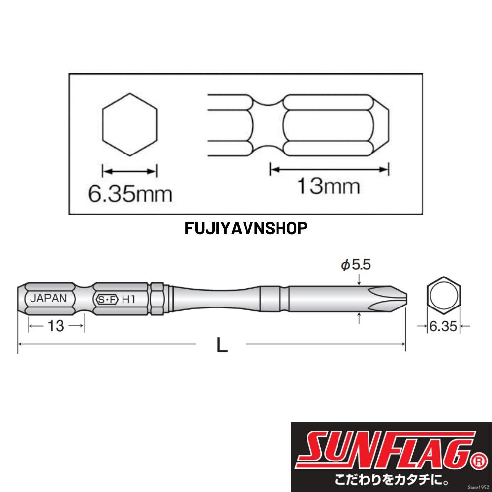 Bộ đầu vít Sunflag BXB-2085 (#2X85)