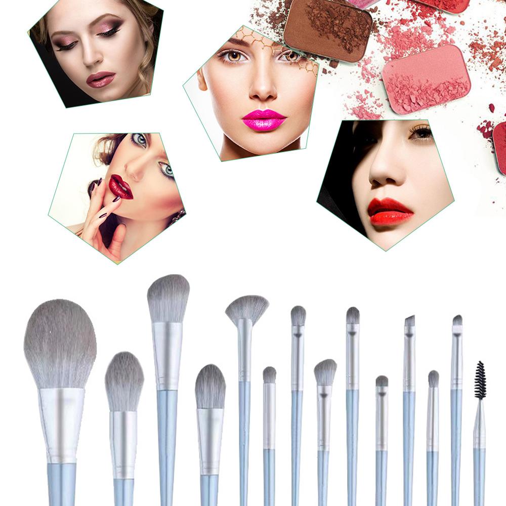 Bộ cọ trang điểm 14 cái bằng lông tổng hợp cao cấp mềm mịn và không gây dị ứng