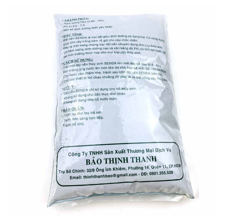 Phân Nền Thuỷ Sinh Senda Hạt Rắn Chắc, Không Nhũng Cho Hồ Cá Thuỷ Sinh (bao nguyên 2kg)