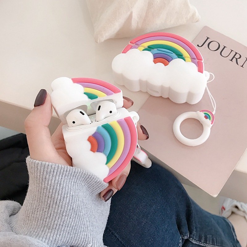 Bao Case Cho Airpods 1/ Airpods 2 / Airpods Pro Hình Cầu Vòng